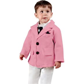 ORBITRAY 2-14 Years Wool Blended Notch Lapel Coat First Communion Jacket Coats for Boys Fall Coat Winter Dinner Dress Blazers in Saudi Arabia