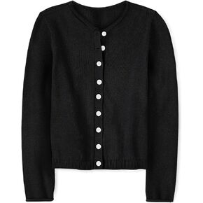 ZDC Girls Button Down Cardigan Sweaters Kids Long Sleeve Fall Winter Soft Knit Casual Sweater Tops in Kuwait