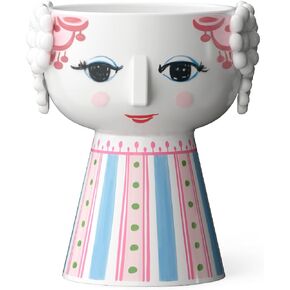 Bjørn Wiinblad Eva Candleholder | Hand-Painted Glazed Ceramic | Rose Pink | 3.7 in in Saudi Arabia
