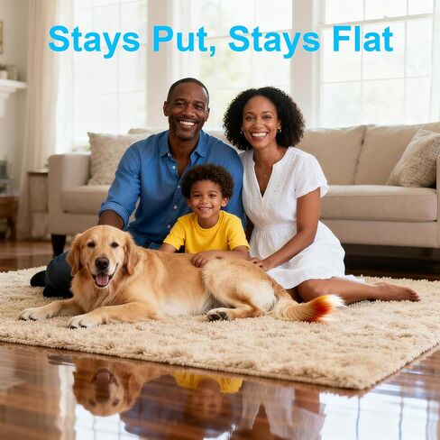 8 PCS Triangle Rug Tape, Double-Sided Non Slip Carpet Grippers, No Residue No Damage Anti-Curling Rug Pads, Keep Corners Flat for Hardwood Floors Tiles and Area Rugs in Saudi Arabia