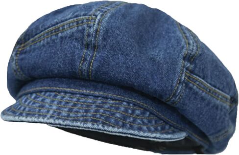 Beret Hat for Women,Denim Baker Hat Newsboy Cabbie Cap Peaky blinder hat for Women Girls in Saudi Arabia