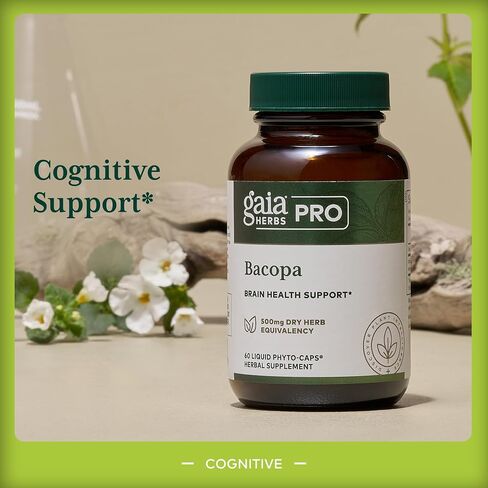 GAIA HERBS PRO Bacopa - Brain Health & Nootropic Support - 60 Liquid Phyto-Caps (30 Servings) in Saudi Arabia