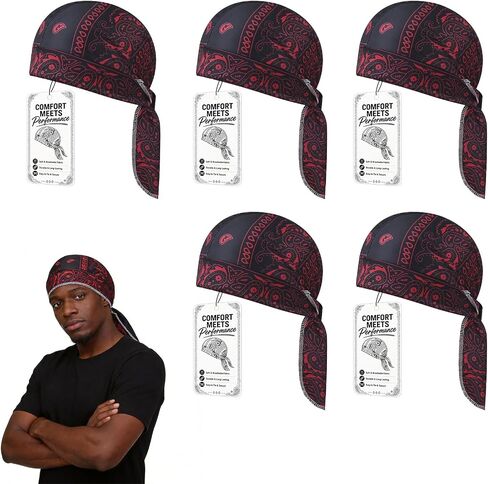 Cooling Head Scarf Elastic Cycling Sports Cap Paisley Pattern Cool Headscarf Cap Scarves Bandana for Men and Women in Saudi Arabia