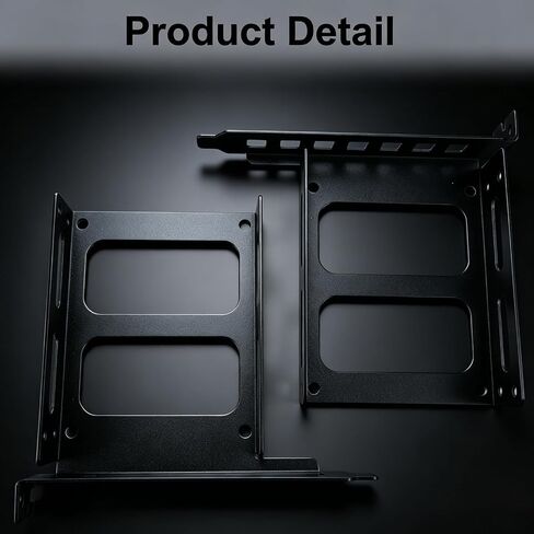 2PCS PCI Slot SSD Mounting Bracket for 3.5 Inch HDD & SSD, Compatible with Samsung, Crucial, WD Blue, Kingston, Seagate, Toshiba Internal Hard Drives, SSD Holder for Desktop PC(for 3.5inch) in Saudi Arabia