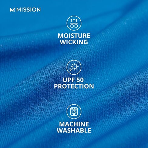 MISSION Cooling Neck Gaiter Face Mask, Breathable & Lightweight, UPF 50, Multi-Use Gaiter for Outdoors, Fishing & Hiking, 12+ Ways to Wear (Charcoal) in Kuwait