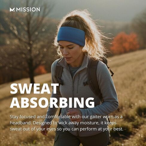MISSION Cooling Neck Gaiter Face Mask, Breathable & Lightweight, UPF 50, Multi-Use Gaiter for Outdoors, Fishing & Hiking, 12+ Ways to Wear (Charcoal) in Kuwait