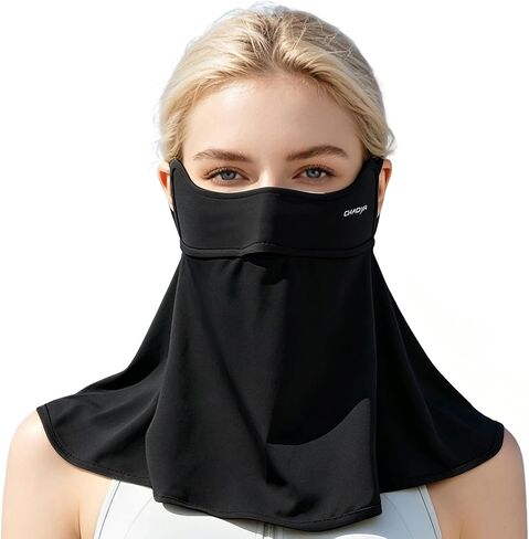UPF 50+ Sun Protection Face Mask with Neck Coverage, UV Face Mask for Outdoor Activities, Unisex Breathable Sun Mask in Kuwait