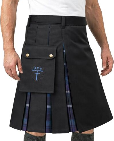 UFS Men’s Utility Kilt – Traditional Scottish Kilt for Men, Cotton Casual & Costume Wear in Saudi Arabia