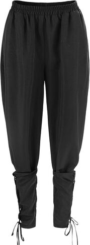 Women Ankle Banded Pants Medieval Navigator Pirate Costume Renaissance Steampunk Pantaloons in Saudi Arabia