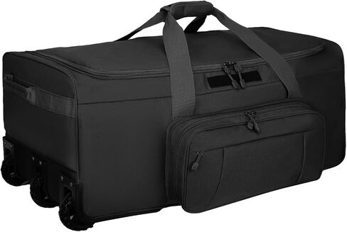 120L 3-Wheel Rolling Duffle Bag - Heavy Duty Military Deployment Bag, Durable Wheeled Duffle Luggage for Travel, Camping & Outdoor Adventures in Kuwait