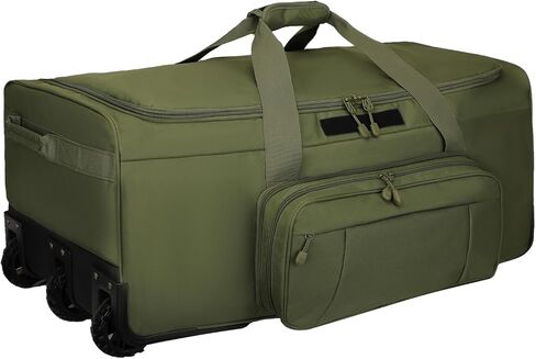 120L 3-Wheel Rolling Duffle Bag - Heavy Duty Military Deployment Bag, Durable Wheeled Duffle Luggage for Travel, Camping & Outdoor Adventures in Kuwait