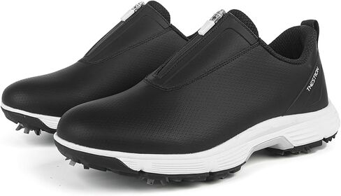 Women's Golf Shoes with Spiked Slip-On Waterproof Golf Footwear Non Slip Comfortable Outdoor Training in Kuwait