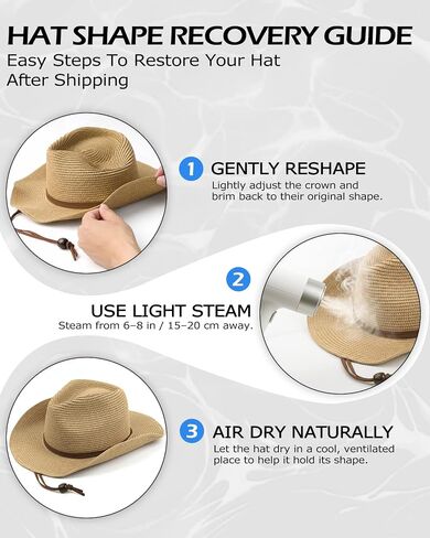 Zylioo XXL Straw Cowboy Hat,Large Size Western Cowgirl Hat,Wide Brim Summer Sun Hats,Breathable Beach Travel Hats in Kuwait