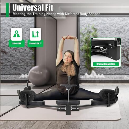 Leg Stretcher, 200 Degree Split Leg Training Stretcher Horizontal Cross Horse Stretch Trainer for Home Yoga Gym for Dance Ballet Cheerleading Gymnastics Taekwondo Stretching Split Trainer in Saudi Arabia
