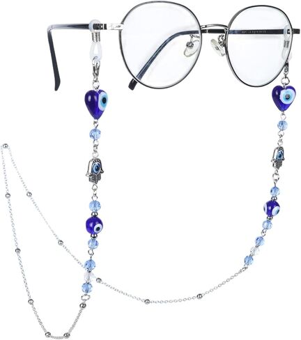 Sunglasses Chain for Women, Adjustable Eyeglasses Holders Around Neck Glasses Charms for Eyewear Retainer Strap in Kuwait