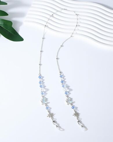 Sunglasses Chain for Women, Adjustable Eyeglasses Holders Around Neck Glasses Charms for Eyewear Retainer Strap in Kuwait