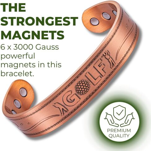 Willis Judd Mens Copper Bangle Golf Bracelet in Kuwait