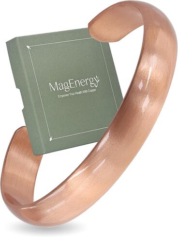 MagEnergy Copper Bracelet for Men Women, Tibetan 100% Pure Copper Bracelet, Real Raw Handmade Cuff Bangle, Pulsera de Cobre in Saudi Arabia