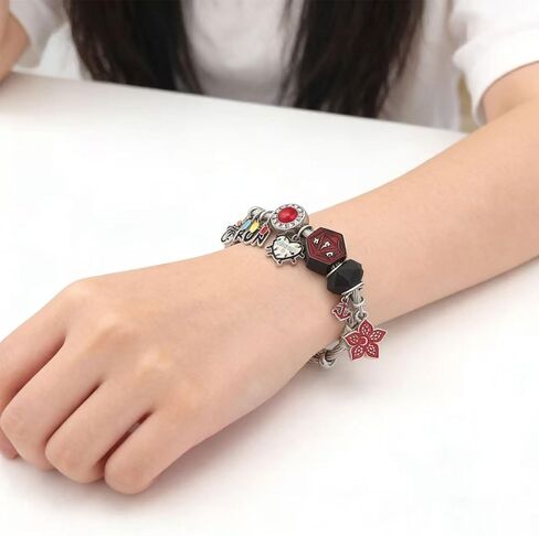 Stranger TV Theme Charm Bracelet, Friends Don’t Lie Adjustable Cuff Bracelet, Fashion Wrist Jewelry for Teens, Valentines Day Gifts Birthday Party Favors Perfect Friendship Gifts for Best Friends in Saudi Arabia