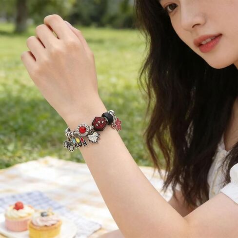 Stranger TV Theme Charm Bracelet, Friends Don’t Lie Adjustable Cuff Bracelet, Fashion Wrist Jewelry for Teens, Valentines Day Gifts Birthday Party Favors Perfect Friendship Gifts for Best Friends in Saudi Arabia