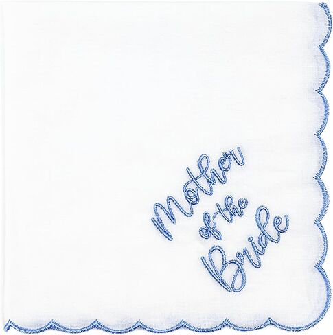 Lamyba Mother of the Bride/Groom/Law Gifts Wedding Handkerchief Something Blue in Saudi Arabia