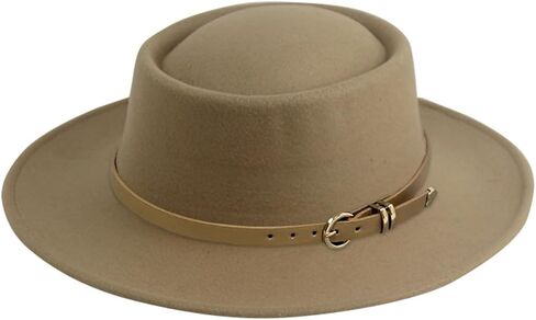 Woolen Homburg Exotic Top Hat Woolen Panama Porkpie Surprise Boyfriend Father Uncle Casual Fedoras Hats for Men in Saudi Arabia