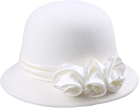 Bowler Hat TeaParty Cloche Music Festival Fedoras Caps Lady 1920s Headdress Women Fashion Fedoras in Saudi Arabia