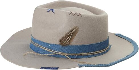 Brims Wool Panamas Hat Magicians Cowboy Stage Headwear Masquerades Party Fedoras Headpiece Cowboy for Party in Saudi Arabia