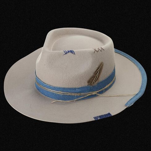Brims Wool Panamas Hat Magicians Cowboy Stage Headwear Masquerades Party Fedoras Headpiece Cowboy for Party in Saudi Arabia