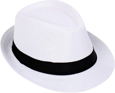 Classical Party Hat for Men Women Wedding Travel Outdoor Sun Protective Breathable Fedoras Caps for Jazzy Dance Performers in Saudi Arabia