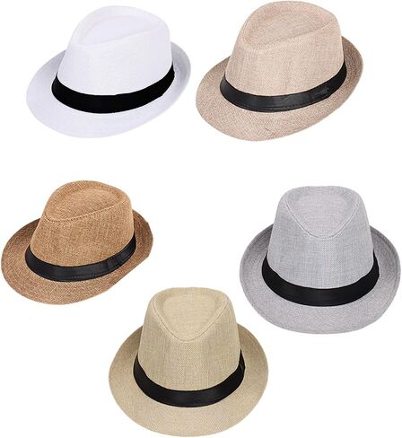 Classical Party Hat for Men Women Wedding Travel Outdoor Sun Protective Breathable Fedoras Caps for Jazzy Dance Performers in Saudi Arabia