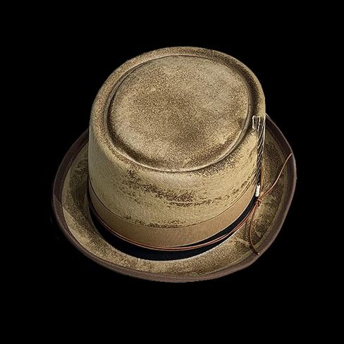 Carnivals Distressed Hat Autumn Adult with Feather Decor Festival for Adult Skin-Friendly Flat Top Fedoras Hats for Women in Saudi Arabia