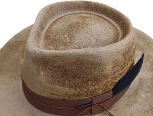 Fedoras Hat for Male Women Party Wool with Belt Roleplay Costume Cowboy HippiesHat Stage Casual in Saudi Arabia