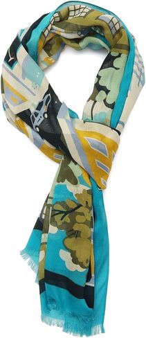 Kate Spade Womens NYC Map Oblong Scarf, Stylish Fashion Accessory for Women in Kuwait