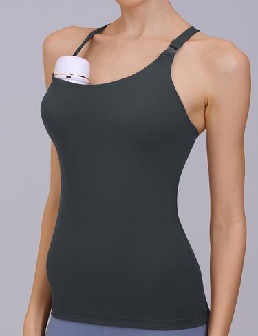 Nursing Tank Top for Breastfeeding Sexy Crisscross Back Maternity Sports Bra Fitness Workout Yoga Pregnancy Bra in Kuwait