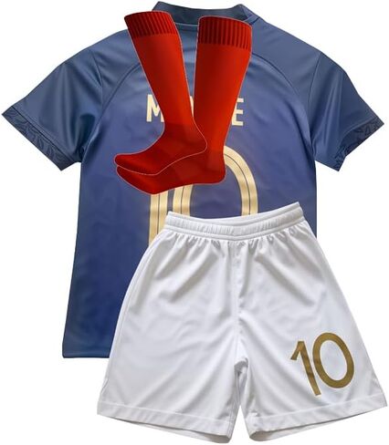 Soccer Jersey Boys,Uniform Kids Soccer Jersey for Girls 7# Football Soccer Set 3 Piece in Kuwait