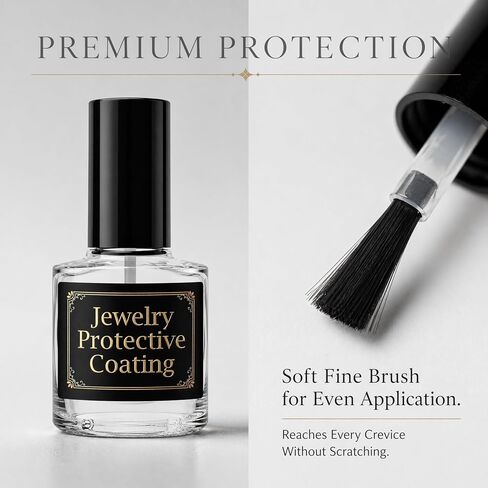 7ml Jewelry Protective Coating & Sealant – Long-Lasting Tarnish Protection, Shields Against Oxidation & Wear, Preserves Sparkle for Metals & Gemstones in Saudi Arabia