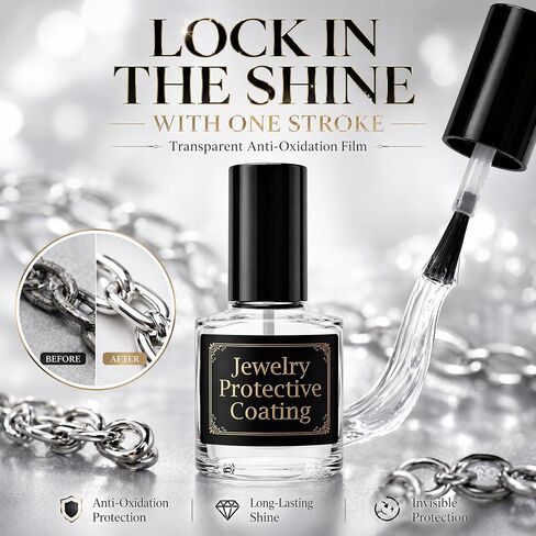 7ml Jewelry Protective Coating & Sealant – Long-Lasting Tarnish Protection, Shields Against Oxidation & Wear, Preserves Sparkle for Metals & Gemstones in Saudi Arabia