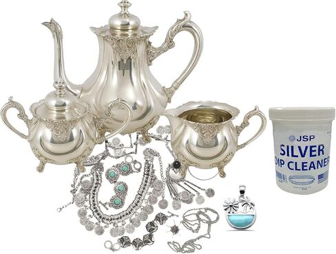 2 Pack Silver Dip Cleaner – Tarnish Remover for Jewelry, Silverware & Ornaments in Saudi Arabia