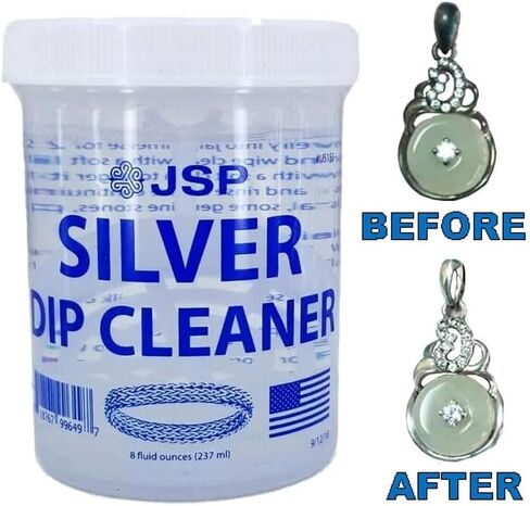2 Pack Silver Dip Cleaner – Tarnish Remover for Jewelry, Silverware & Ornaments in Saudi Arabia