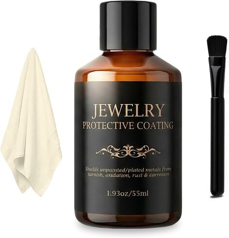 55ml Jewelry Protective Coating – Anti-Tarnish & Scratch-Resistant Coating for Silver & Gold, Restores Shine with Long-Lasting Oxidation Barrier, Maintain Brilliant Luster in Saudi Arabia