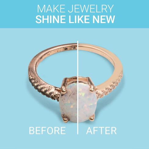 Gentle Jewelry Cleaner – Safe, Ammonia-Free Professional Jewelry Cleaning Solution for Rings, Necklaces, Bracelets, Earrings & Watches – Gold, Silver, Diamond Care in Saudi Arabia