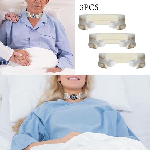 Tracheostomy Supplies(3 Pack) Neck Cover - Adjustable Breathable Trach Stoma Protector, Waterproof Shower Cover Tube Holder for Post-Surgery Recovery Care Traqueostomia Accesorios (Beige) in Kuwait