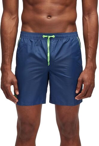 SUNDEK Mens Elastic Waist Boardshort, Swim Trunks 16" Length 7.5" Inseam in Kuwait