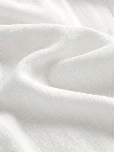 Verdusa Girl's Linen Pants Wide Leg Fold Over Pants Casual Trousers Resort Travel Outfits in Kuwait