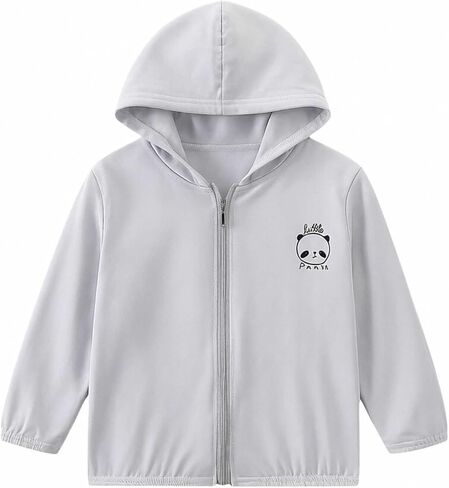 Girls Lightweight Sun Protection Jacket UPF 50+ Zip Up Hoodie Kids Active Sportswear Cooling Thin Tops in Saudi Arabia