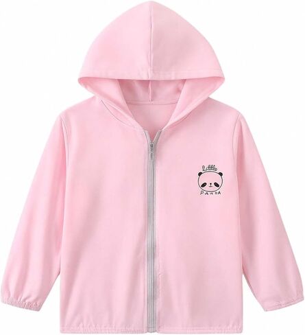 Girls Lightweight Sun Protection Jacket UPF 50+ Zip Up Hoodie Kids Active Sportswear Cooling Thin Tops in Saudi Arabia