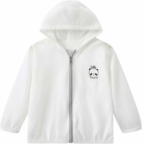 Girls Lightweight Sun Protection Jacket UPF 50+ Zip Up Hoodie Kids Active Sportswear Cooling Thin Tops in Saudi Arabia