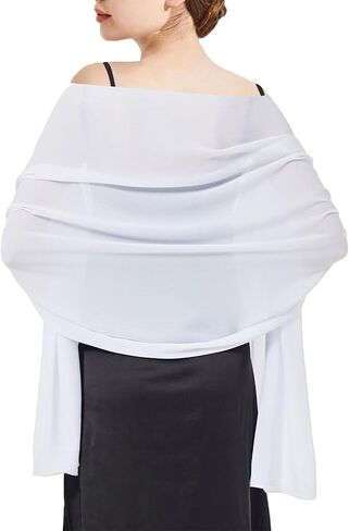 Chiffon Shawls and Wraps - Lightweight Scarve for Women Evening Dresses Wedding Bridal Formal Party in Saudi Arabia