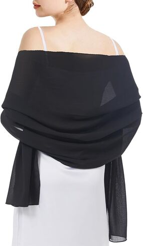 Chiffon Shawls and Wraps - Lightweight Scarve for Women Evening Dresses Wedding Bridal Formal Party in Saudi Arabia